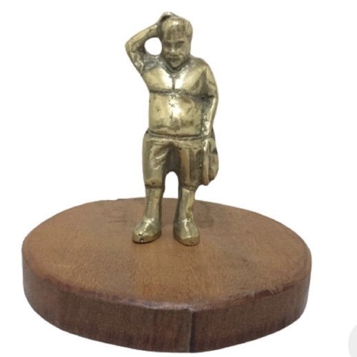 Sancho Pança Estatueta Em Bronze Cervantes Amigo Dom Quixote - 3