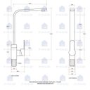 Ver imagem 5 de Torneira para Cozinha Gourmet Misturador Monocomando Tapajós Pingoo.Casa - Cobre
