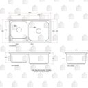 Ver imagem 7 de Cuba para Cozinha pia inox Com Acessórios e lixeira Potiguara e Torneira gourmet Jaguaribe PIngoo.
