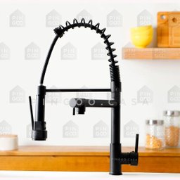Torneira para cozinha Gourmet Misturador Monocomando Munim Pingoo.casa - Preto - 2