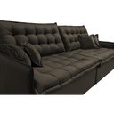 Ver imagem 4 de Sofá Sem Caixa Retrátil e Reclinável 1,75m Cama inBox Versátil Suede Velusoft Café