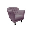 Ver imagem 4 de Poltrona Decorativa Dália Veludo Rosê