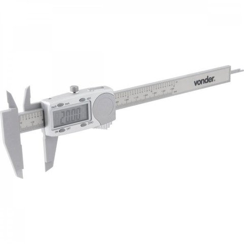 Paquímetro digital plástico 150 mm PD 153 Vonder
