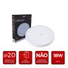 Painel Led Redondo Sobrepor C/ Sensor de Presença Ø220mm 18w 6500k Biv-avant - 2