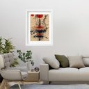 Ver imagem 1 de Quadro Flor de Lotus 60x48cm:moldura Branca