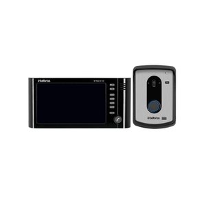 Kit Videoporteiro Intelbras Iv 7010 Hf Hd Preto Interfone com Câmera Hd