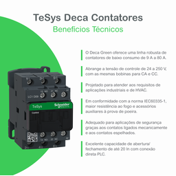 Contator Potencia Tripolar 12a 24v 1na+1nf 50/60hz Schneider - 3