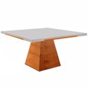Ver imagem 1 de Mesa de Jantar Quadrada Moderna - Espanha -1,50 x 1,50 metros - Requinte Salas