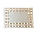 Ver imagem 1 de Kit Jogo Americano 4 Unidades Auguri Casa Olea Branco com Bordado Dourado 35cm X 50cm