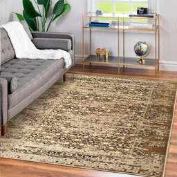 Tapete Belga Moderno Menen 1,40 M X 2,00 M Bege Jolitex Ternille - 2