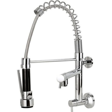 Torneira para Cozinha Gourmet de Parede Munim Pingoo.Casa - Cromado