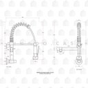 Ver imagem 4 de Torneira para Cozinha Gourmet de Parede Munim Pingoo.Casa - Cromado