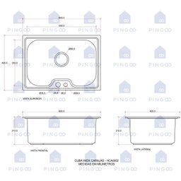 Cuba para Cozinha Pia com Acessórios Inox Carajás e Tábua de Corte Pingoo.casa - 7