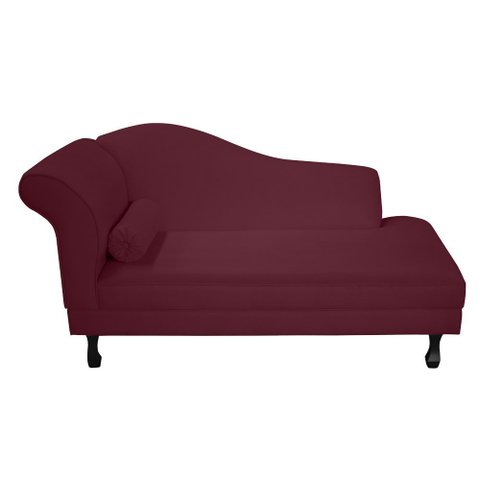 Recamier Divã Dubai 140 Cm Braço Direito Vinho
