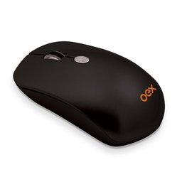 Mouse Flat Óptico Sem Fio 3 Botões + Scroll Sem Fio Preto - Oex - 1
