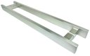 Ver imagem 3 de Puxador Inox Porta Pivotante Madeira e Vidro Escovado:60 Cm