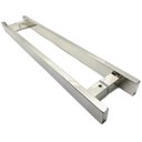 Ver imagem 2 de Puxador Inox Porta Pivotante Madeira e Vidro Polido:80 Cm