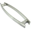 Ver imagem 2 de Puxador Curvo Inox Porta Pivotante Madeira e Vidro Escovado:80 Cm