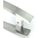 Ver imagem 3 de Puxador Curvo Inox Porta Pivotante Madeira e Vidro Escovado:80 Cm