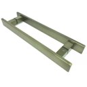 Ver imagem 3 de Puxador Inox Porta Pivotante Madeira e Vidro Ouro Velho:60 Cm