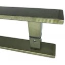 Ver imagem 2 de Puxador Inox Porta Pivotante Madeira e Vidro Ouro Velho:60 Cm
