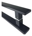 Ver imagem 3 de Puxador Tubolar Inox Porta 1,2 Metros Pivotante Madeira e Vidro Preto