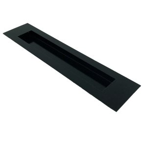 Puxador Concha Inox Porta Pivotante Madeira Preto Fosco:40 Cm