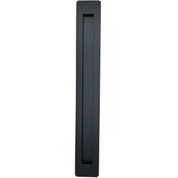 Puxador Concha Inox Porta Pivotante Madeira Preto Fosco:40 Cm - 3