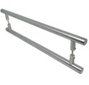 Ver imagem 1 de Puxador Tubolar Inox Porta 1,2 Metros Pivotante Madeira e Vidro Polido