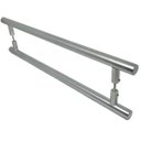 Ver imagem 1 de Puxador Tubolar Inox Porta 1,2 Metros Pivotante Madeira e Vidro Polido