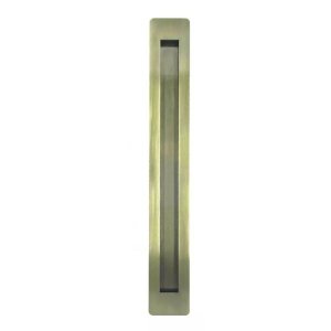Puxador Concha Inox Porta Pivotante Madeira Ouro Velho Antique:15 Cm