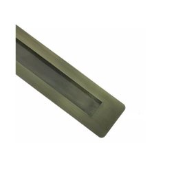 Puxador Concha Inox Porta Pivotante Madeira ouro velho antique:40 cm - 2