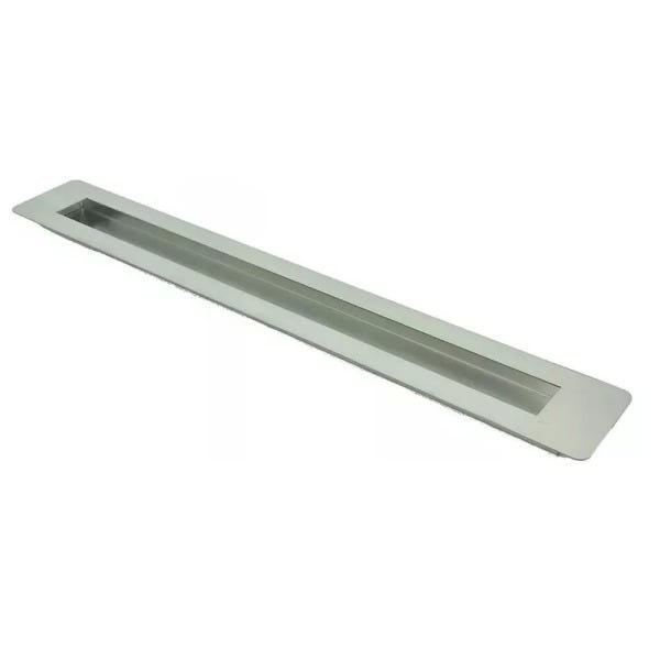 Puxador Concha Inox Porta Pivotante Madeira Escovado:60 Cm