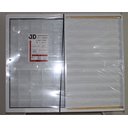 Ver imagem 2 de Veneziana 3 Folhas 1,00 X 1,50 Com Grade Alumínio Branco