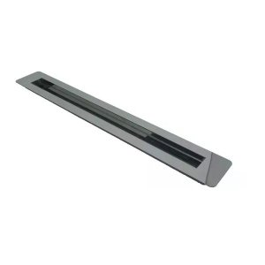 Puxador Concha Inox Porta Pivotante Madeira Polido Brilhante:40 Cm