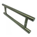 Ver imagem 1 de Puxador Tubolar Inox Porta Pivotante Madeira e Vidro Ouro Velho Antique:40 Cm