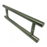 Puxador Tubolar Inox Porta Pivotante Madeira e Vidro Ouro Velho Antique:80 Cm - 1