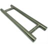 Puxador Tubolar Inox Porta Pivotante Madeira e Vidro Ouro Velho Antique:80 Cm - 3