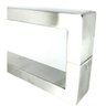 Puxador U Inox Porta Pivotante Madeira e Vidro Escovado:60 cm - 2