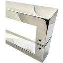 Ver imagem 3 de Puxador U Inox Porta Pivotante Madeira e Vidro Polido:80 Cm