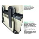 Ver imagem 2 de Kit Porta de Correr Roldana Aparente Trilho Preto 2 Metros