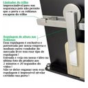 Ver imagem 4 de Kit Porta de Correr Roldana Aparente Trilho Polido 2 Metros