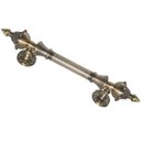 Ver imagem 2 de Puxador Duplo Classic 335mm Bronze Antigo Porta Pivotante Correr Passagem Madeira Vidro Rústico