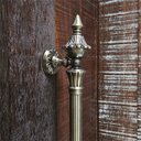 Ver imagem 7 de Puxador Duplo Classic 335mm Bronze Antigo Porta Pivotante Correr Passagem Madeira Vidro Rústico