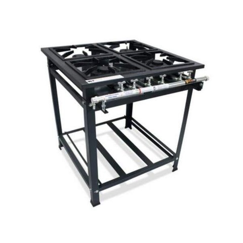 Fogão Industrial P7 4 Bocas Baixa Pressão 4QD - MetalFour