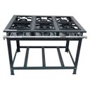 Ver imagem 1 de Fogão Industrial P7 6 Bocas Baixa Pressão 3QS 3QD - MetalFour