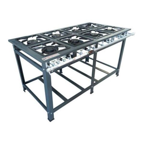 Fogão Industrial P7 8 Bocas Baixa Pressão 8QD - MetalFour