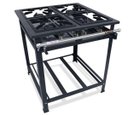 Ver imagem 1 de Fogão Industrial 4 Bocas 30x30 Alta Pressão P5 Compact - MetalFour