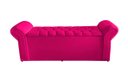Ver imagem 4 de Kit Realeza Cabeceira de Cama Box e Calçadeira Baú Casal 140 Cm Suede Rosa Pink Eli Móveis