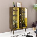 Ver imagem 1 de Cristaleira 2 Portas com Porta Garrafas Retrô Módena Móveis Bechara